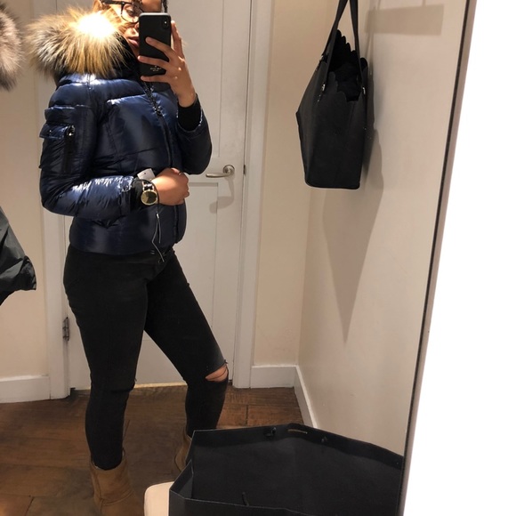 SAM JUNIORS REAL FUR TRIM PUFFER - Picture 4 of 5